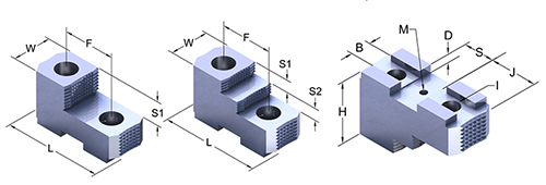 Special Square Serrated Hard Jaws - Image 2